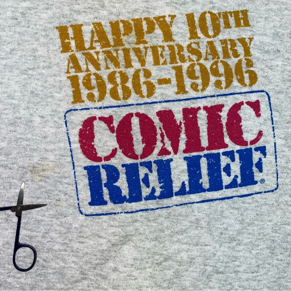 VTG Comic Relief Sweatshirt Mens XL 90s Robin Williams Jim Carrey Bill Cosby HBO